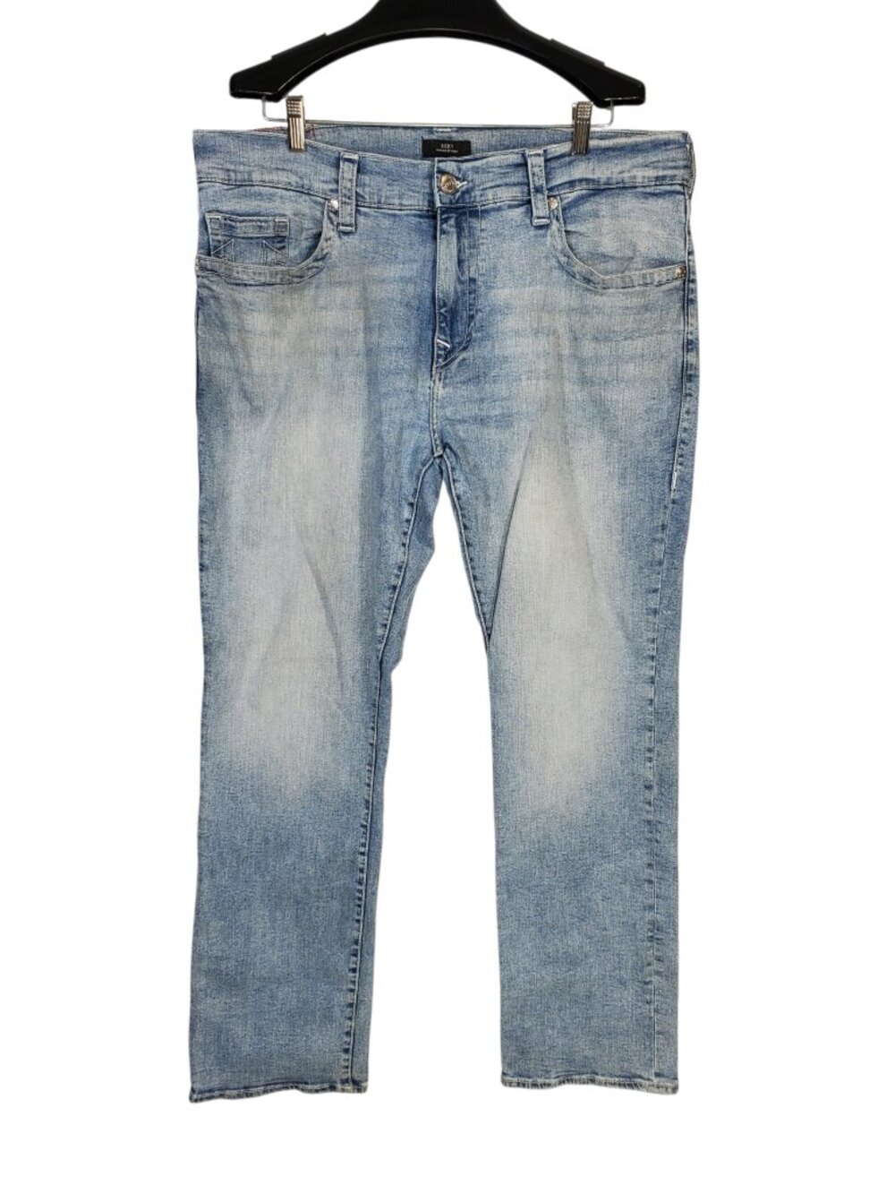 True Religion Ricky Relaxed Straight Jeans Men's 40 Light-Wash Denim 5-Pocket